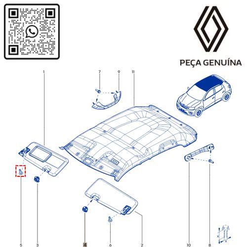 RN 98JC0B 964098JC0B PARASOL DA CARROCERIA DE VEICULO -4-